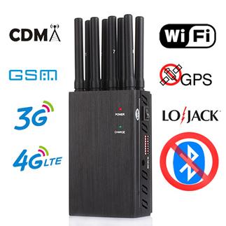 CDMA / 3G/ 4G1/LTE 4G WIFI GPS LOJACK  433 315 GPS携帯電波強力妨害器 携帯迷惑対策